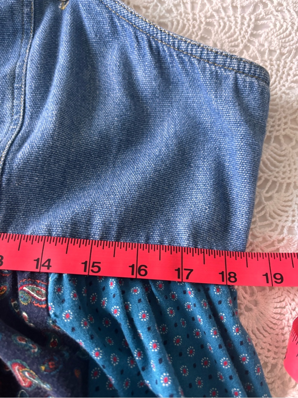 VINTAGE CAROLE LITTLE SPORT PATCHWORK JUMPER - Picture 8 of 11